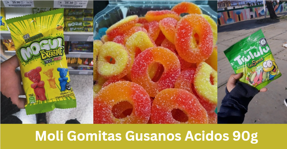 Moli Gomitas Gusanos Acidos 90g